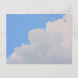 Hintergrund des blauen Himmels. Postkarte