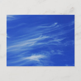 Hintergrund des blauen Himmels. Postkarte