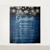 Hintergrund des blauen, rustikalen Abschlusses der Wandteppich (Vorderseite)