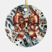 Hintergrund des Blechbodens aus Metall Keramik Ornament (Vorne)