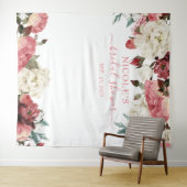 Hintergrund des blindrosa Brautparty Wandteppich (Beispiel (Horizontal))