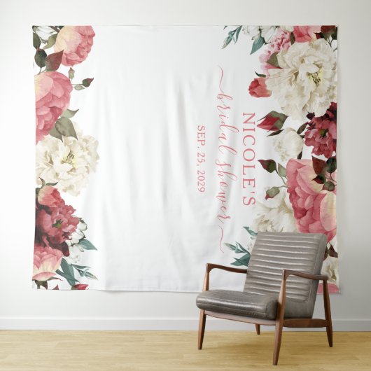 Hintergrund des blindrosa Brautparty Wandteppich (Beispiel (Horizontal))