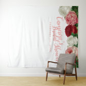 Hintergrund des bloralen Brautparty Wandteppich (Beispiel (Horizontal))