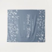 Hintergrund des bloralen Brautparty Wandteppich (Vorderseite (Horizontal))