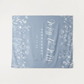 Hintergrund des bloralen Brautparty Wandteppich (Vorderseite (Horizontal))