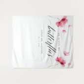 Hintergrund des bloralen Brautparty Wandteppich (Vorderseite (Horizontal))