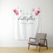 Hintergrund des bloralen Brautparty Wandteppich (Beispiel)