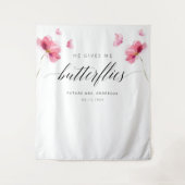 Hintergrund des bloralen Brautparty Wandteppich (Vorderseite)