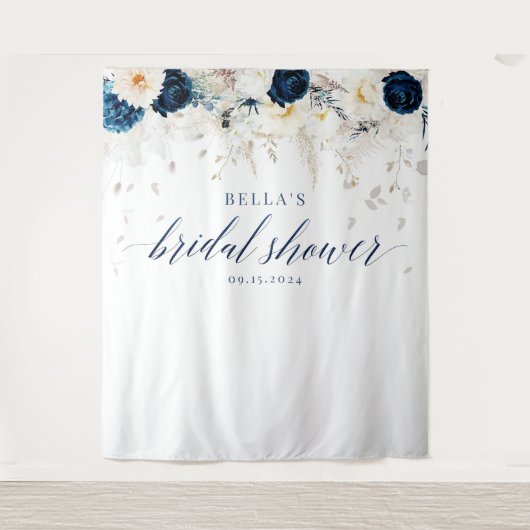 Hintergrund des bloralen Brautparty Wandteppich (Vorderseite)