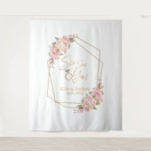 Hintergrund des blorrosa Brautparty Wandteppich (Vorderseite)