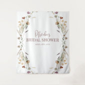 Hintergrund des Bohemischen Brautparty Wasserfarbe Wandteppich (Vorderseite)