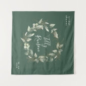 Hintergrund des botanischen sukkulenten Brautparty Wandteppich (Vorderseite (Horizontal))