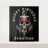 Hintergrund des Bounty Pirate Skull Ghost Ship Wandteppich (Vorderseite)