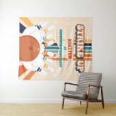 Hintergrund des Bowling Kindergeburtstag Party Wandteppich (Beispiel (Horizontal))