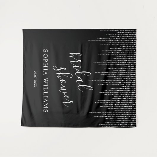 Hintergrund des Brautparty - Dunkle Nacht- und Str Wandteppich (Vorderseite (Horizontal))