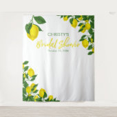 Hintergrund des Brautparty Lemon Watercolor Wandteppich (Vorderseite)