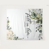 Hintergrund des Brautparty Liebe Wandteppich (Vorderseite (Horizontal))