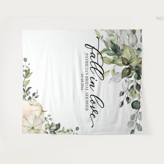 Hintergrund des Brautparty Liebe Wandteppich (Vorderseite (Horizontal))