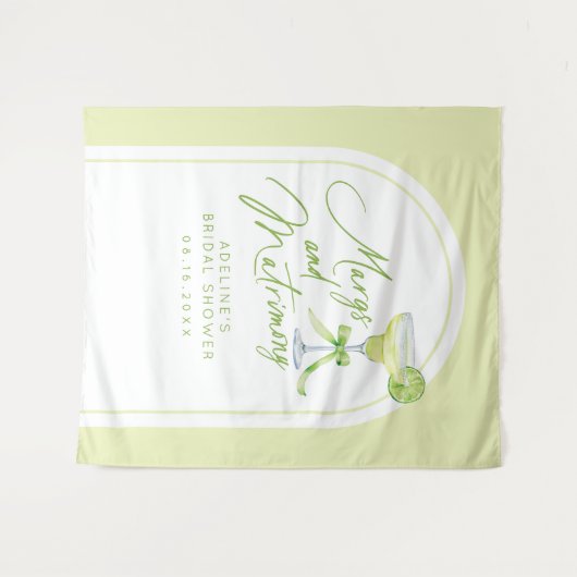 Hintergrund des Brautparty "Margs and Matrimone" Wandteppich (Vorderseite (Horizontal))