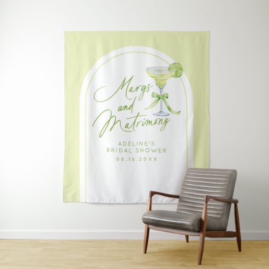 Hintergrund des Brautparty "Margs and Matrimone" Wandteppich (Beispiel)