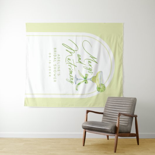 Hintergrund des Brautparty "Margs and Matrimone" Wandteppich (Beispiel (Horizontal))