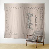 Hintergrund des Brautparty mit dem Glitzer Chic Bl Wandteppich (Beispiel (Horizontal))