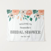 Hintergrund des Brautparty Personalisierte Blüte Wandteppich (Vorderseite (Horizontal))