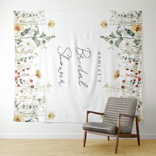 Hintergrund des Brautparty "Summer Wildblume Field Wandteppich (Beispiel (Horizontal))