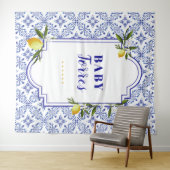 Hintergrund des Brautparty von Lemon und Marine Wandteppich (Beispiel (Horizontal))