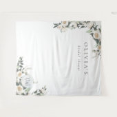 Hintergrund des Brautparty von White Pumpkin Green Wandteppich (Vorderseite (Horizontal))