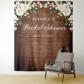 Hintergrund des Brautparty Weißrosen Lantern Holz Wandteppich (Beispiel)