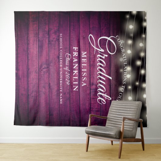 Hintergrund des Burgundy-Abschlusses mit Holzstrin Wandteppich (Beispiel (Horizontal))