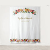 Hintergrund des Burgundy Blush Foto Wandteppich (Vorderseite)