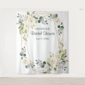 Hintergrund des Chic-Foto-Standes im White Rose Br Wandteppich (Vorderseite)