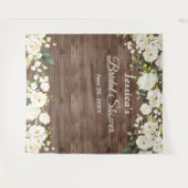 Hintergrund des Chic-Foto-Standes im White Rose Br Wandteppich (Vorderseite (Horizontal))