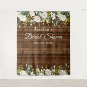 Hintergrund des Chic-Foto-Standes im White Rose Br Wandteppich (Vorderseite)