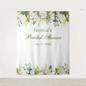 Hintergrund des Chic-Foto-Standes im White Rose Br Wandteppich (Vorderseite)