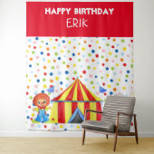 Hintergrund des Circus-Fotos eines KindesTapestry Wandteppich (Beispiel)