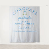 Hintergrund des Cowboy Monogram Abschluss Foto Wandteppich (Vorderseite)