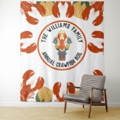 Hintergrund des Crawfish Boil Party - Foto-Stand Wandteppich (Beispiel)