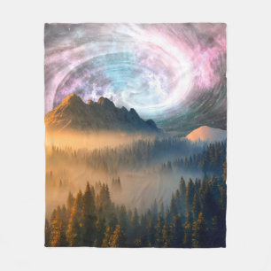 HINTERGRUND DES DAWN-WALAXY-STILS FLEECEDECKE