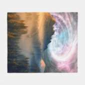 HINTERGRUND DES DAWN-WALAXY-STILS FLEECEDECKE (Vorderseite (Horizontal))