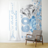 Hintergrund des Diamond 60-jährigen Bestehens Wandteppich (Beispiel)