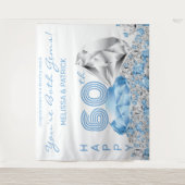 Hintergrund des Diamond 60-jährigen Bestehens Wandteppich (Vorderseite)