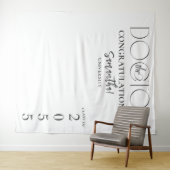 Hintergrund des Doctor Doctoral Abschluss Foto Wandteppich (Beispiel (Horizontal))