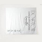 Hintergrund des Doctor Doctoral Abschluss Foto Wandteppich (Vorderseite (Horizontal))