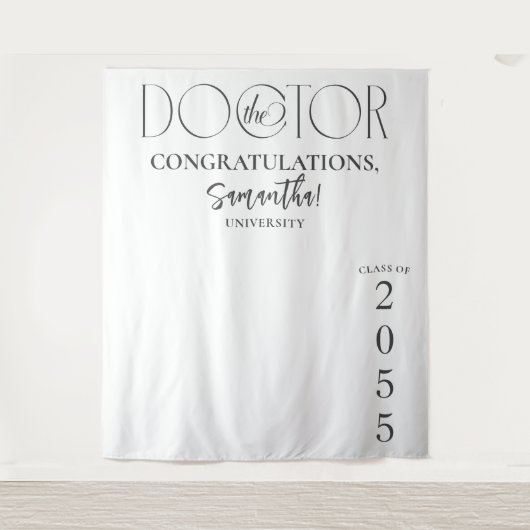 Hintergrund des Doctor Doctoral Abschluss Foto Wandteppich (Vorderseite)