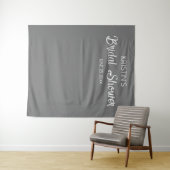 Hintergrund des dunkelgrauen Brautparty Wandteppich (Beispiel (Horizontal))