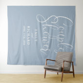 Hintergrund des dutzenden Blue Couples Polterabend Wandteppich (Beispiel (Horizontal))