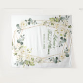 Hintergrund des eleganten Fotos des White Rose Bra Wandteppich (Vorderseite (Horizontal))